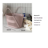 Pink mesh handbag