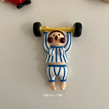 Weightlifting refrigerator sticker merchandise tile ins wind personality creative 3d three-dimensional cute fitness clay