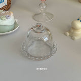Korean ins style jewelry display creative ornament glass tray jewelry necklace storage plate ring box