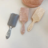 Korean version of temperament marble texture portable makeup comb large board comb hair comb