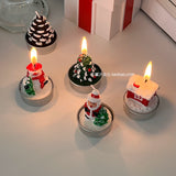 Christmas decorations, ornaments, windproof Christmas candle sets, Christmas gifts