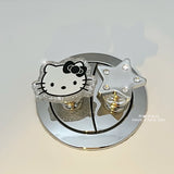 "A set of 4" cute creative toilet switch, presser, special flush button for manicure, stickers, household goods