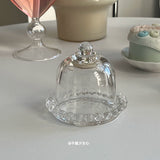 Korean ins style jewelry display creative ornament glass tray jewelry necklace storage plate ring box