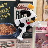 Cartoon Spring Shaking Head Animal Piglet Kitten, Cow, Resin Refrigerator Sticker