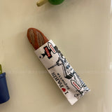 ins wind refrigerator sticker 3D three-dimensional creative magnetic sticker simulated food bread message sticker magnet photo background