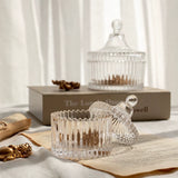 Korean pineapple pattern sugar cube glass jar jewelry storage home resumption ornament storage Nordic