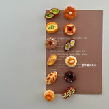 Eat bread! French alkaline water bread magnetic sticker mini simulation European bag refrigerator sticker memo magnet