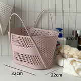 Pink mesh handbag