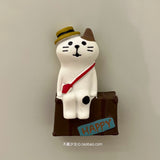 Not tired of girls' hearts, three-dimensional refrigerator stickers, cartoon cute decorative magnets, cat toast, refrigerator stickers