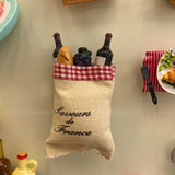 ins wind refrigerator sticker 3D three-dimensional creative magnetic sticker simulated food bread message sticker magnet photo background