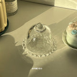 Korean ins style jewelry display creative ornament glass tray jewelry necklace storage plate ring box