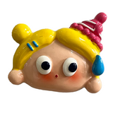 Cute dopamine girl Refrigerator sticker Magnet Entry door Magnetic decoration Message board