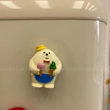 Not tired of girls' hearts, three-dimensional refrigerator stickers, cartoon cute decorative magnets, cat toast, refrigerator stickers