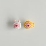 "A set of 4" cute creative toilet switch, presser, special flush button for manicure, stickers, household goods