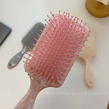 Korean version of temperament marble texture portable makeup comb large board comb hair comb