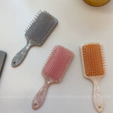 Korean version of temperament marble texture portable makeup comb large board comb hair comb