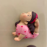Weightlifting refrigerator sticker merchandise tile ins wind personality creative 3d three-dimensional cute fitness clay
