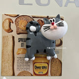 Cartoon Spring Shaking Head Animal Piglet Kitten, Cow, Resin Refrigerator Sticker