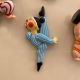 Weightlifting refrigerator sticker merchandise tile ins wind personality creative 3d three-dimensional cute fitness clay