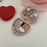 Cute Mini Sewing Box Multifunctional Home Portable Set Student Dormitory Multicolor Handmade Sewing Kit Sewing Box