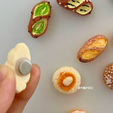 Eat bread! French alkaline water bread magnetic sticker mini simulation European bag refrigerator sticker memo magnet