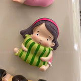 Weightlifting refrigerator sticker merchandise tile ins wind personality creative 3d three-dimensional cute fitness clay