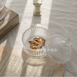 Korean pineapple pattern sugar cube glass jar jewelry storage home resumption ornament storage Nordic