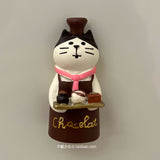 Not tired of girls' hearts, three-dimensional refrigerator stickers, cartoon cute decorative magnets, cat toast, refrigerator stickers