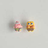 "A set of 4" cute creative toilet switch, presser, special flush button for manicure, stickers, household goods