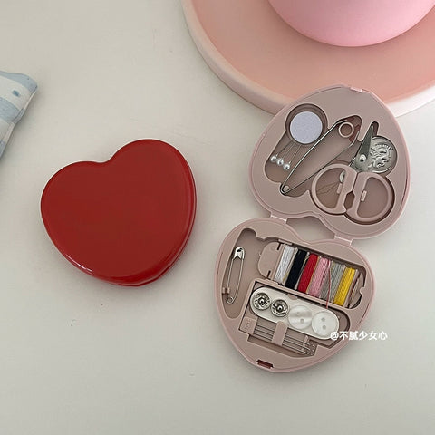 Cute Mini Sewing Box Multifunctional Home Portable Set Student Dormitory Multicolor Handmade Sewing Kit Sewing Box