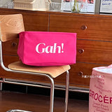 Pink household fabric cotton and linen dirty clothes basket large foldable waterproof dirty clothes storage basket toy basket storage bucket