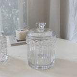 Korean pineapple pattern sugar cube glass jar jewelry storage home resumption ornament storage Nordic