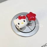 "A set of 4" cute creative toilet switch, presser, special flush button for manicure, stickers, household goods